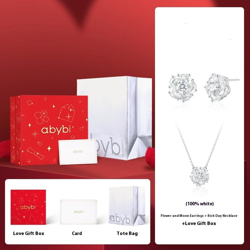 Camellia Necklace Light Luxury Clavicle Gift