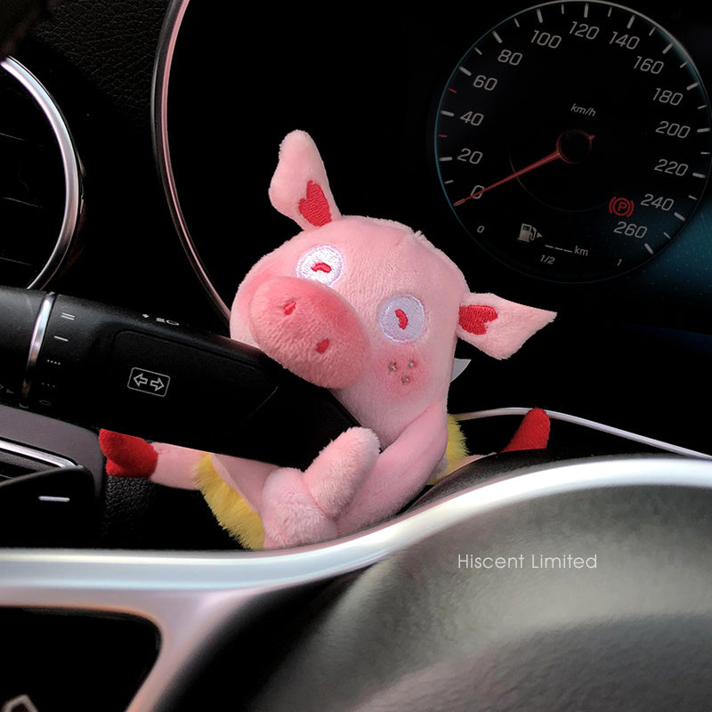 Cute Pilot Dog Car Pregnant Block Decoration Doll