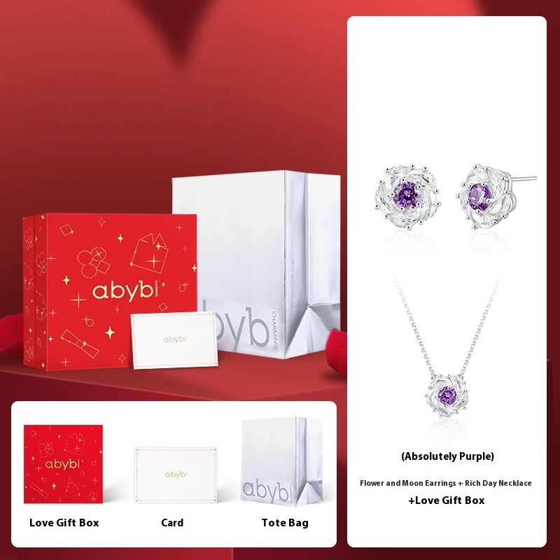 Camellia Necklace Light Luxury Clavicle Gift