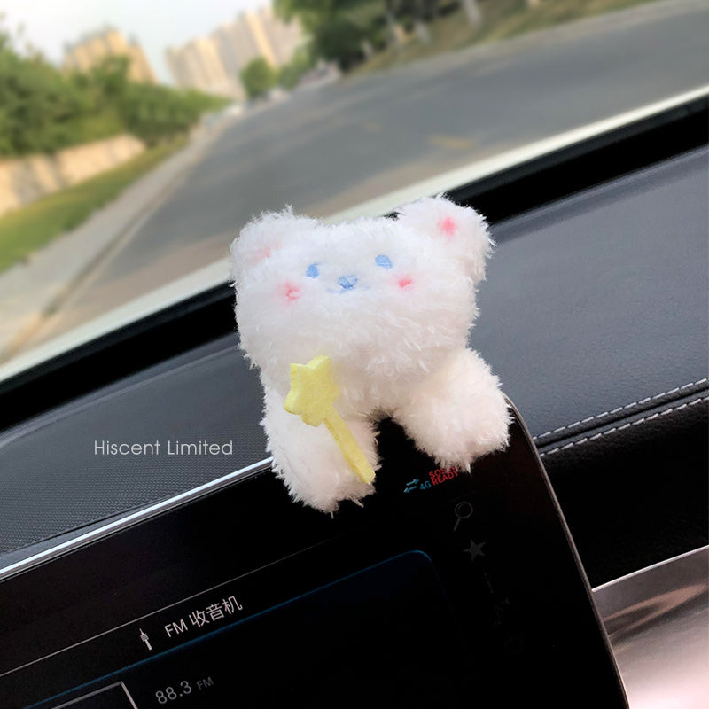 Cute Pilot Dog Car Pregnant Block Decoration Doll