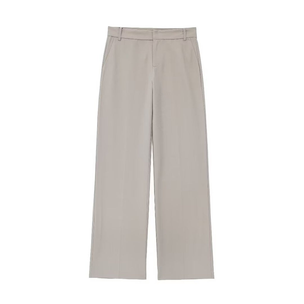 Women's Solid Color Slim-fit Short Vest Unisex Style Trousers