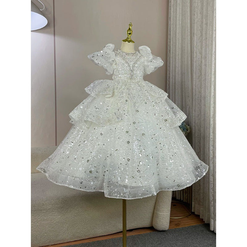 Children's Host Costume For Piano Performance Light Luxury High-end