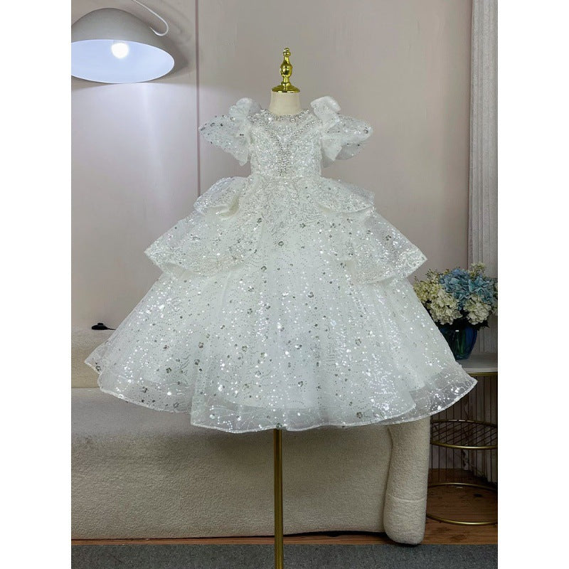 Children's Host Costume For Piano Performance Light Luxury High-end
