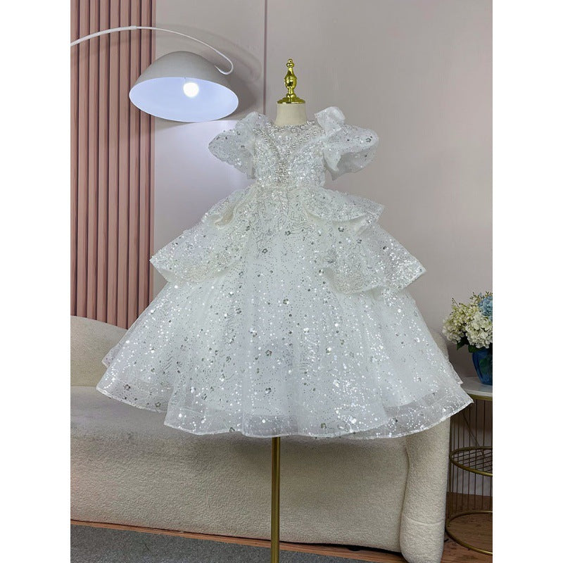 Children's Host Costume For Piano Performance Light Luxury High-end