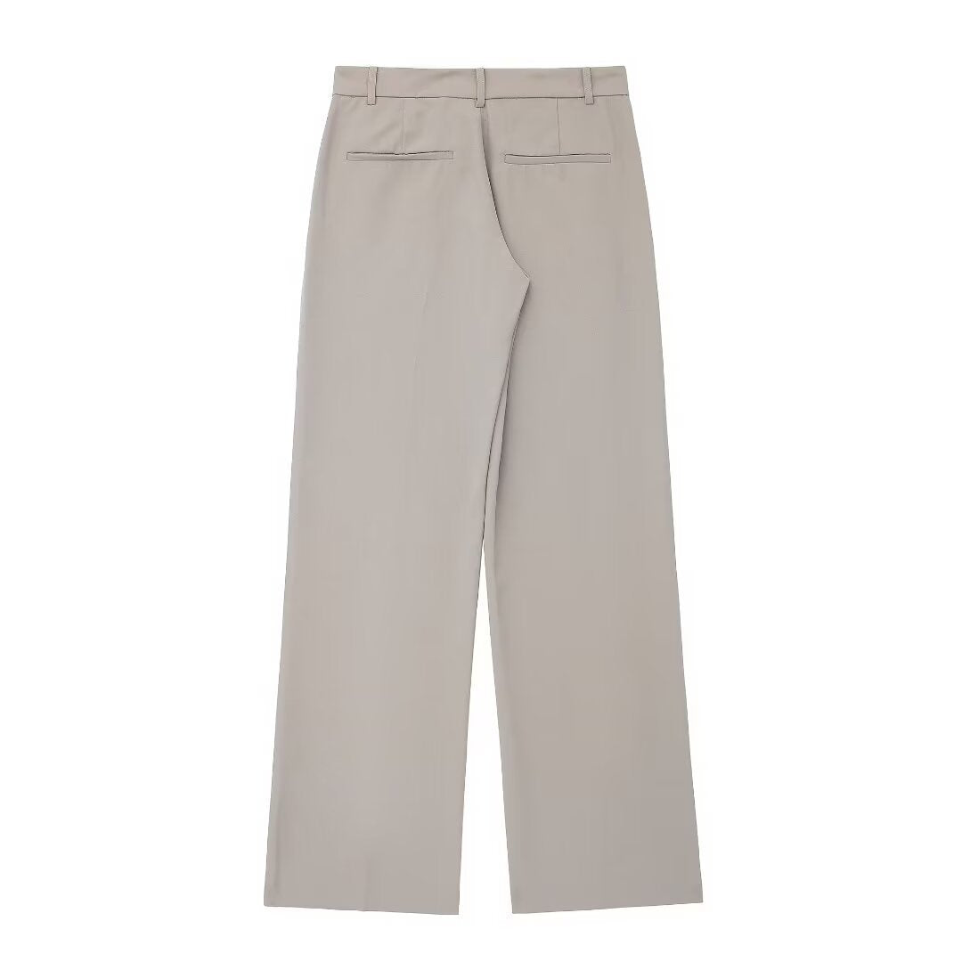 Women's Solid Color Slim-fit Short Vest Unisex Style Trousers