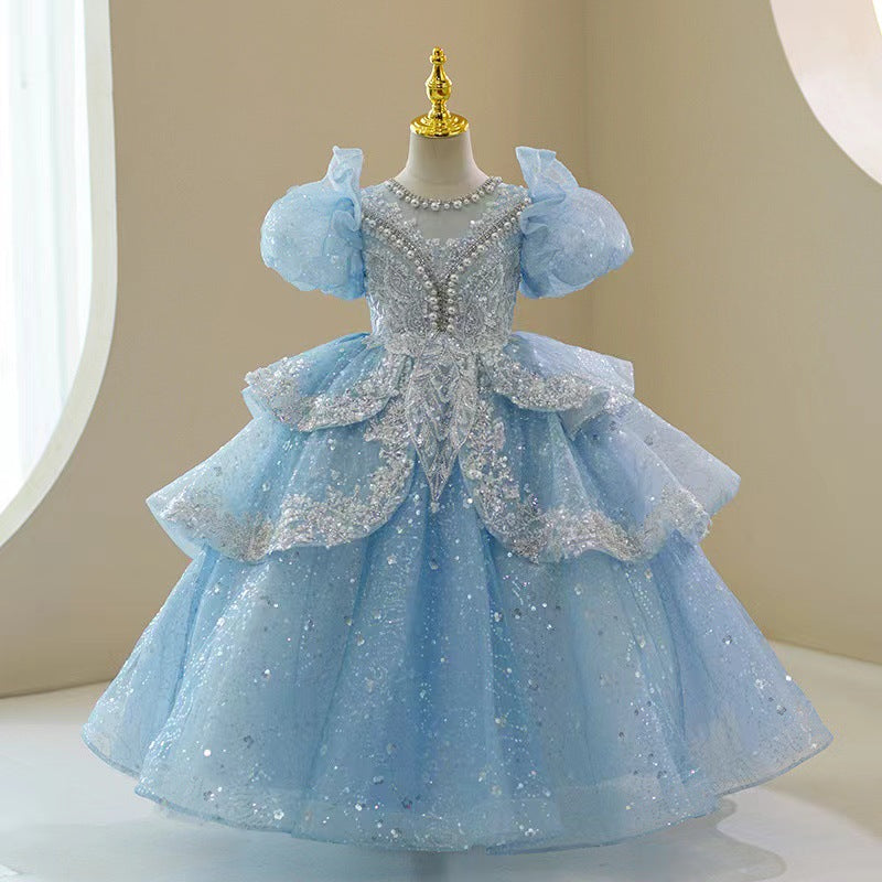 Children's Host Costume For Piano Performance Light Luxury High-end