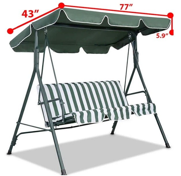Patio Outdoor Garden Swing 300D Canopy Replacement Porch Top Cover Seat