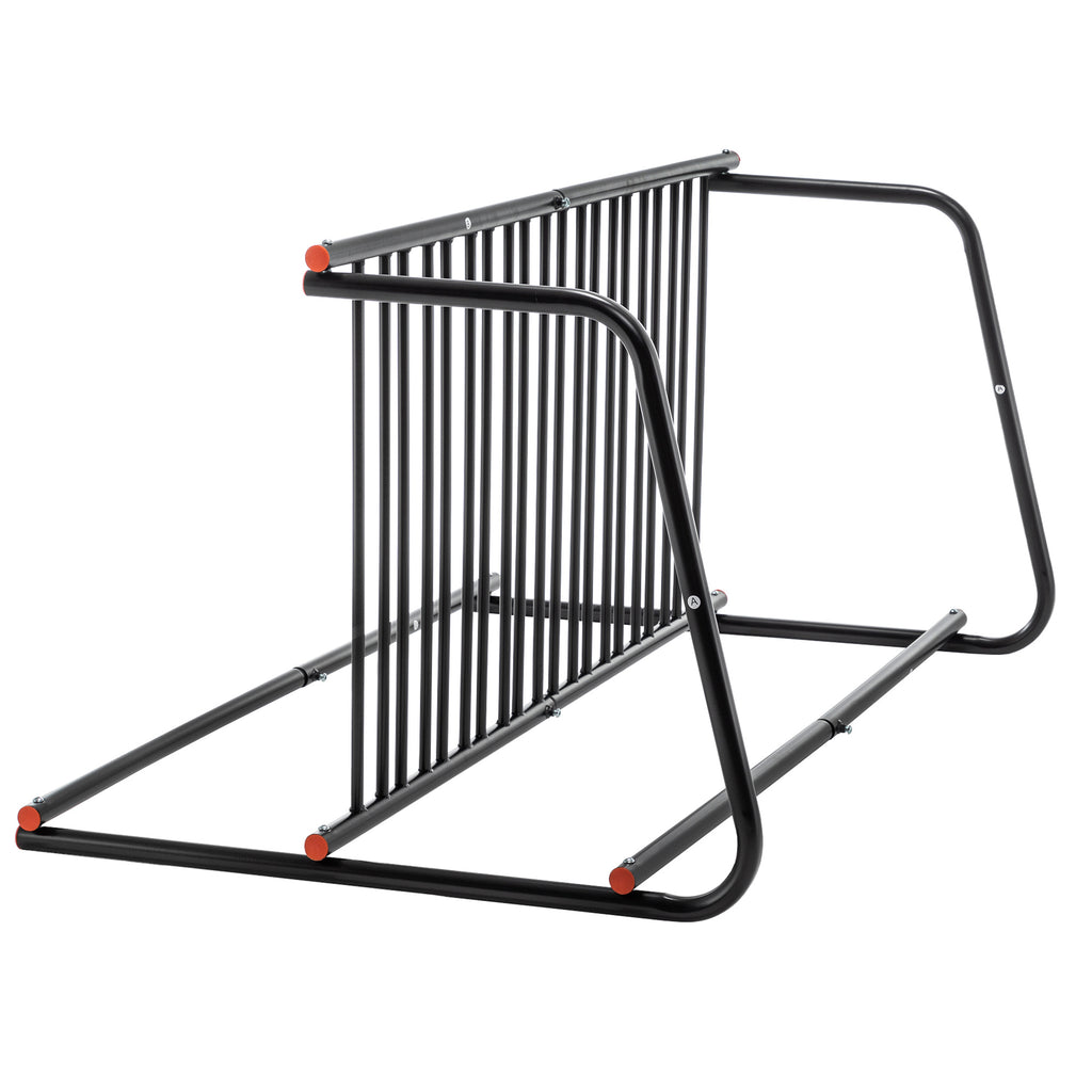 10-Bike Heavy-Duty Outdoor Bike Rack - Double-Sided Steel Storage Stand For Garages, Yards & Shops - Easy Assembly