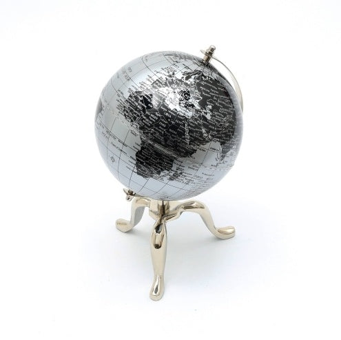Tabletop Decorative Globe On Metal V Stand-12